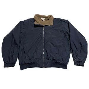 Columbia Men's Blue Nylon Shell Jacket with Fleece Lining WM5415 Size XL